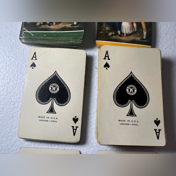 VTG Playing Cards Victorian Children 2 Decks A Western Product USA - Picture 11 of 12